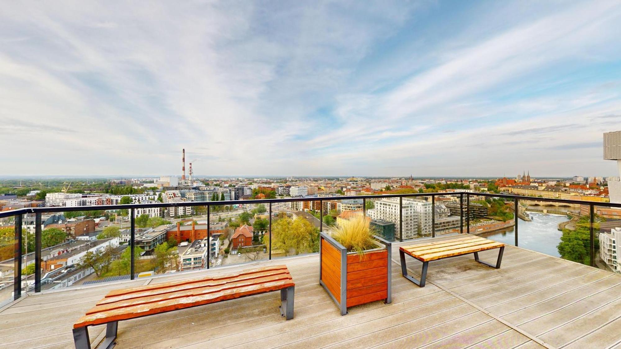 Family House By The River Odra -Panoramic Terrace - 3Room Apartment With 2 Separate Bedrooms And 2 Balconies By Wroapart-Pl- Perfect For Family & Business Stays Breslavia Exterior foto